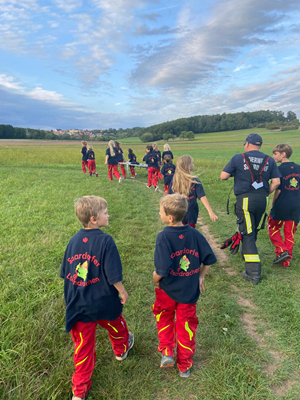 21.09.2025 - Vermisstensuche mit Feuerwehr Kindern
